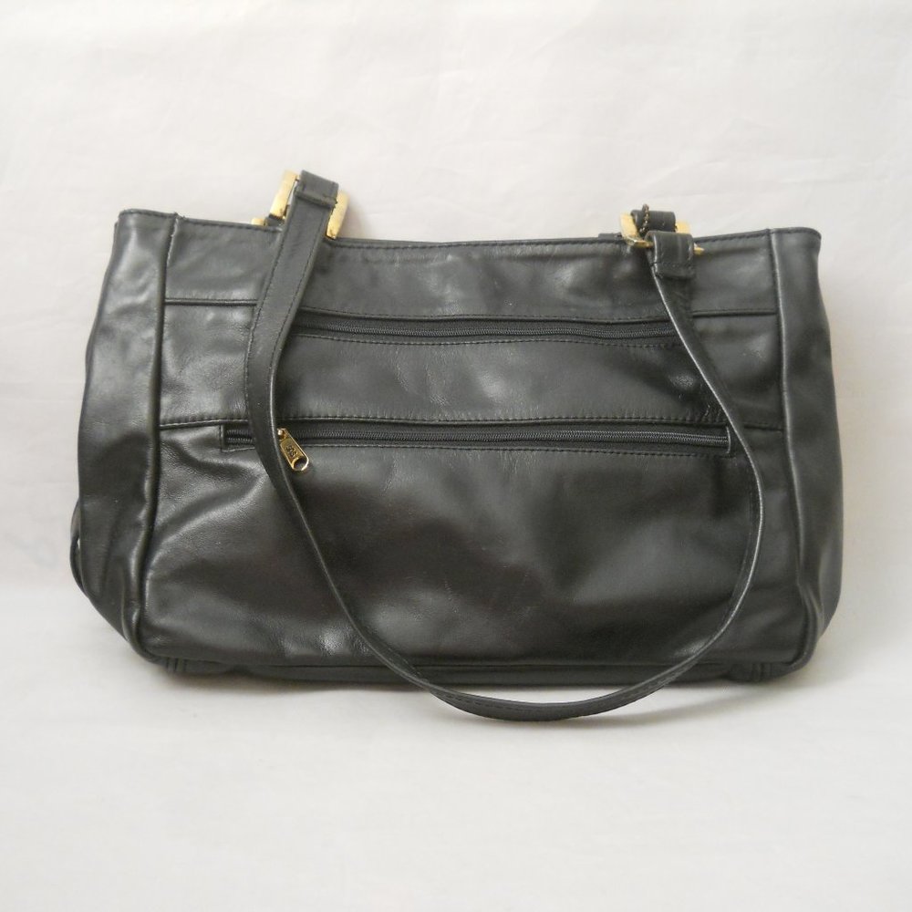 SAS Black Leather Bag